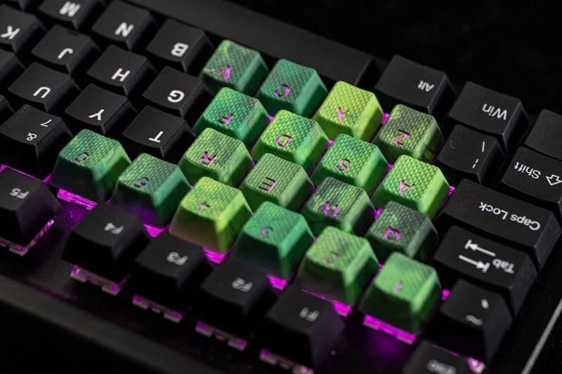 Taihao Rubber Double Shot Backlit Gaming Keycaps Set For Cherry MX Switch Type (23-Keys)