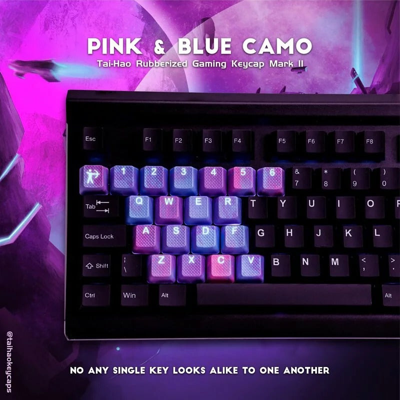 Taihao Rubber Double Shot Backlit Gaming Keycaps Set For Cherry MX Switch Type (23-Keys)