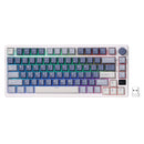 Royal Kludge RK-M75 Tri-Mode RGB 81 Keys Hot-Swappable Mechanical Keyboard Ocean Blue (Blue Switch, Brown Switch)