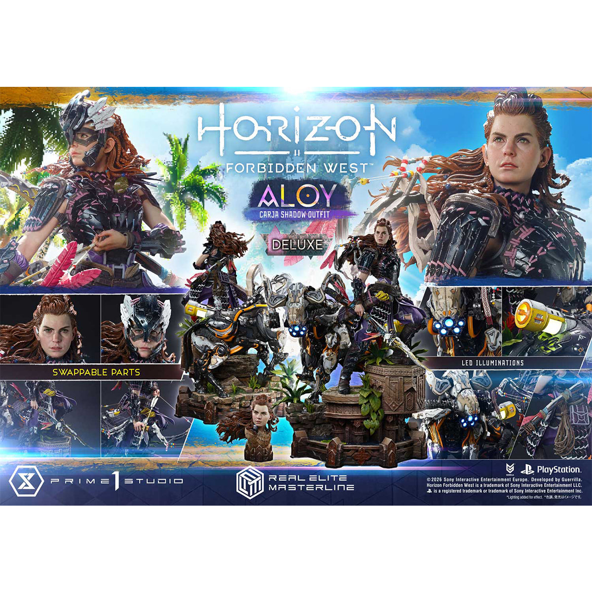 Real Elite Masterline Horizon Forbidden West Aloy Carja Shadow Outfit