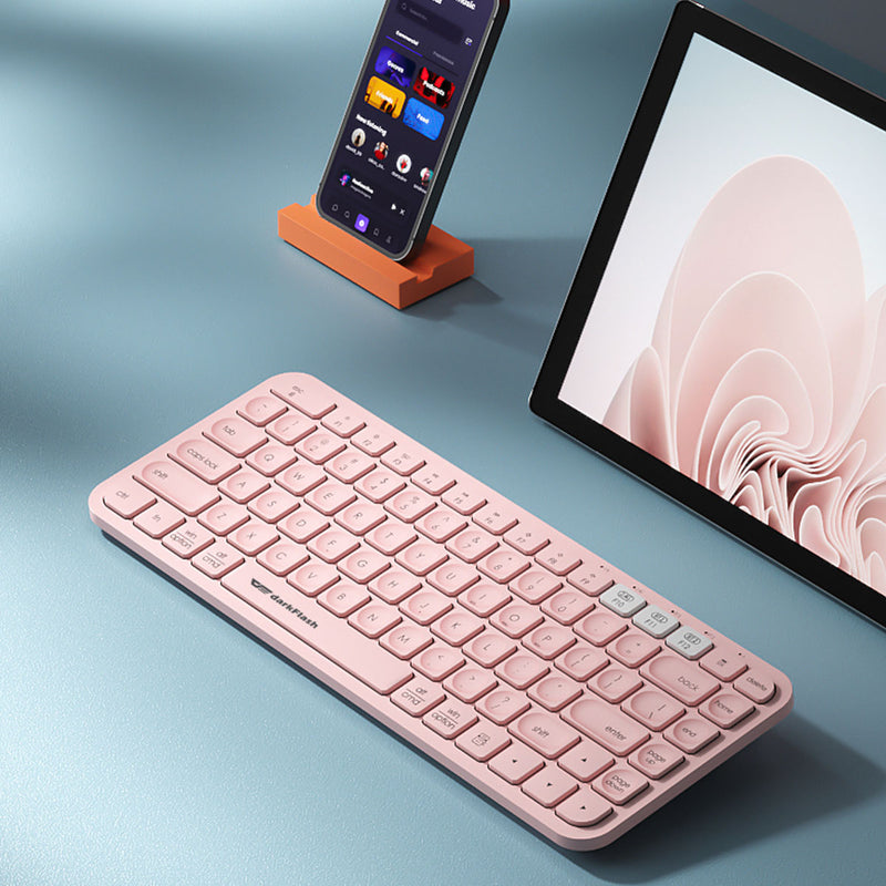 Darkflash V200 Wireless Bluetooth Keyboard (Pink)