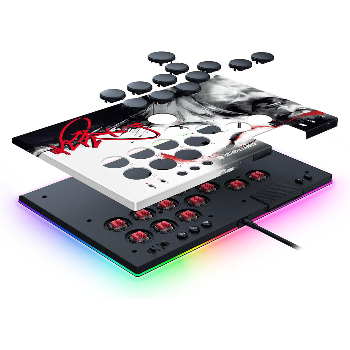 Razer Kitsune All-Button Optical Arcade Controller for PS5 & PC (Ryu Ed.)