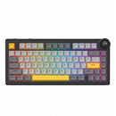 Ajazz AK820 V2 RGB Tri-Mode Mechanical Keyboard (Black/Grey/Yellow) (White Peach Switch)