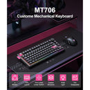 Onikuma MT706 Tri-Mode RGB 81 Keys Mechanical Keyboard with Knob (Black)