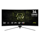 MSI MAG 345CQRF E20 34" UWQHD (3440x1440) 200Hz 0.5ms GTG Rapid VA Curved Gaming Monitor