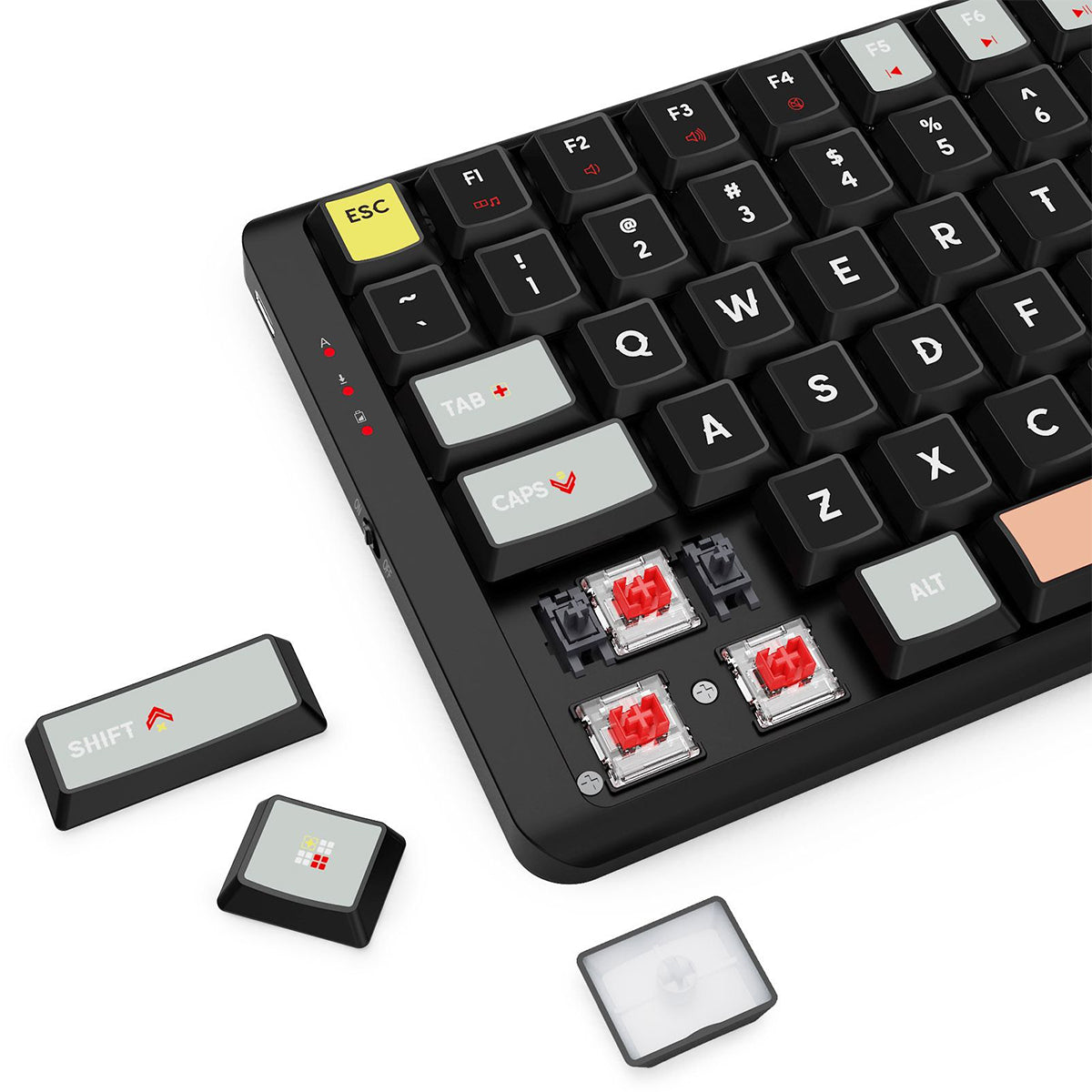 E-Yooso E-797 Wireless Mechanical Keyboard & Mouse Combo (Black/Grey)