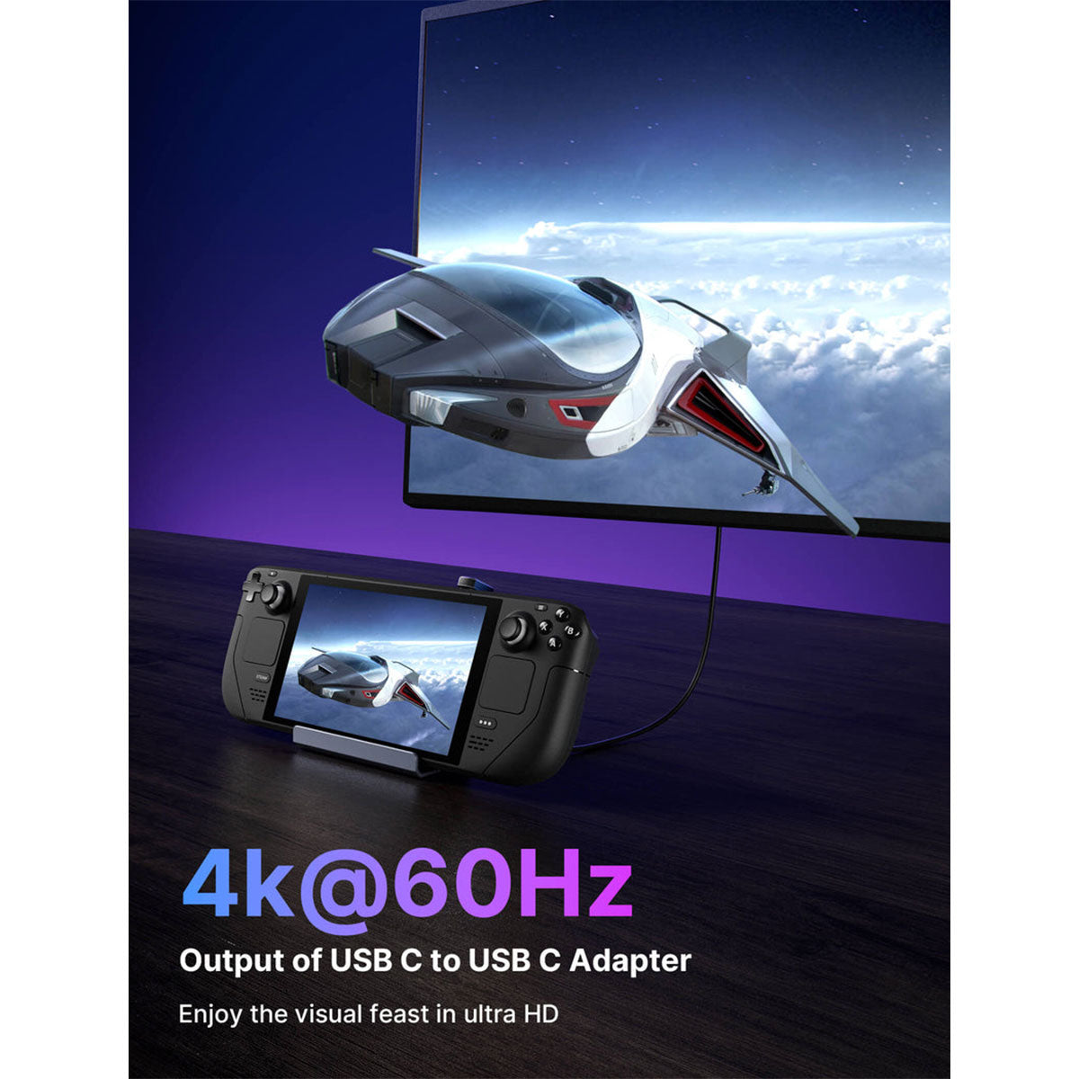 JSAUX 180° USB-C to C & A Adapter Set (Black) (DD0009)