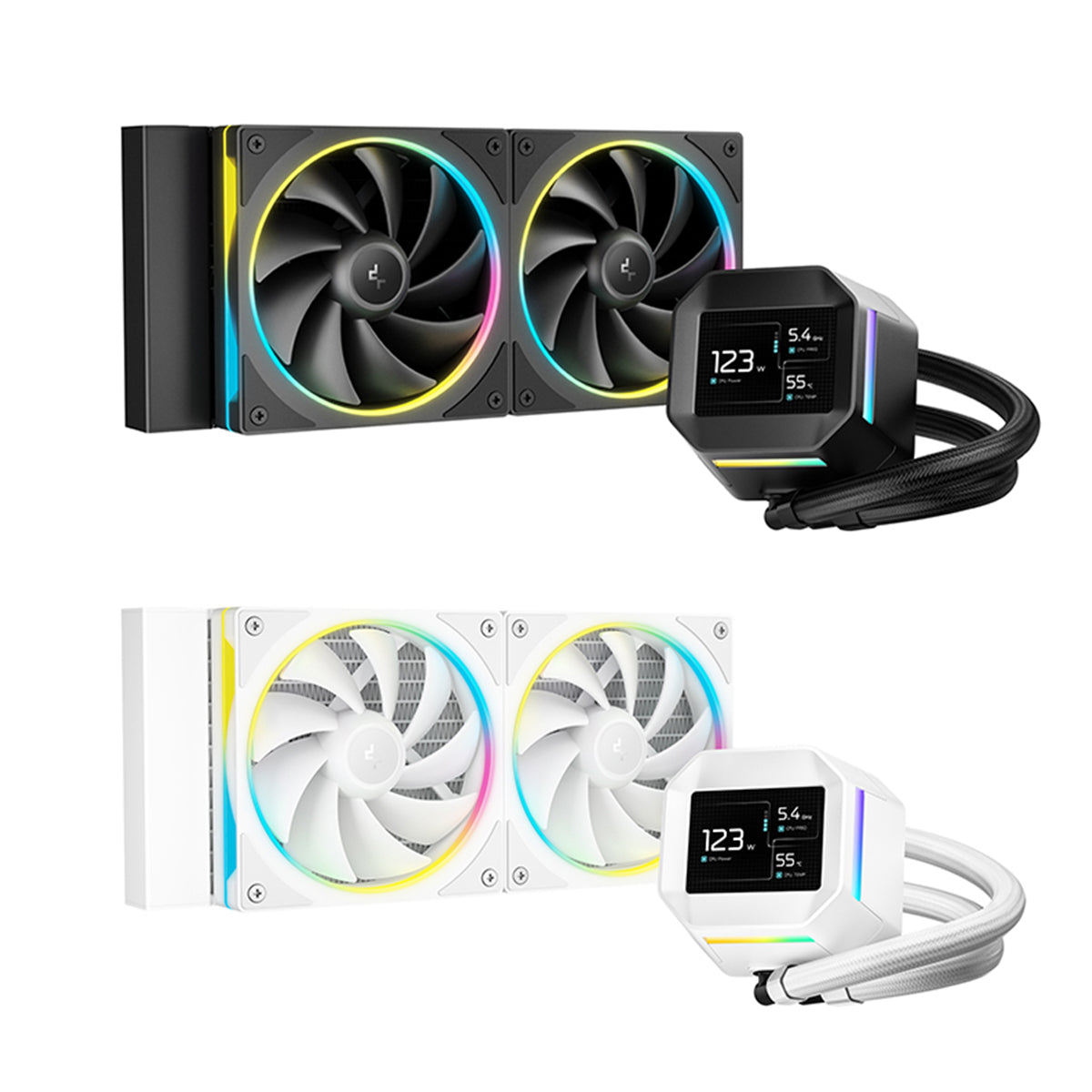 DeepCool LM240 240mm 6th Gen ARGB Liquid Cooler with 2.4" LCD Screen | DataBlitz