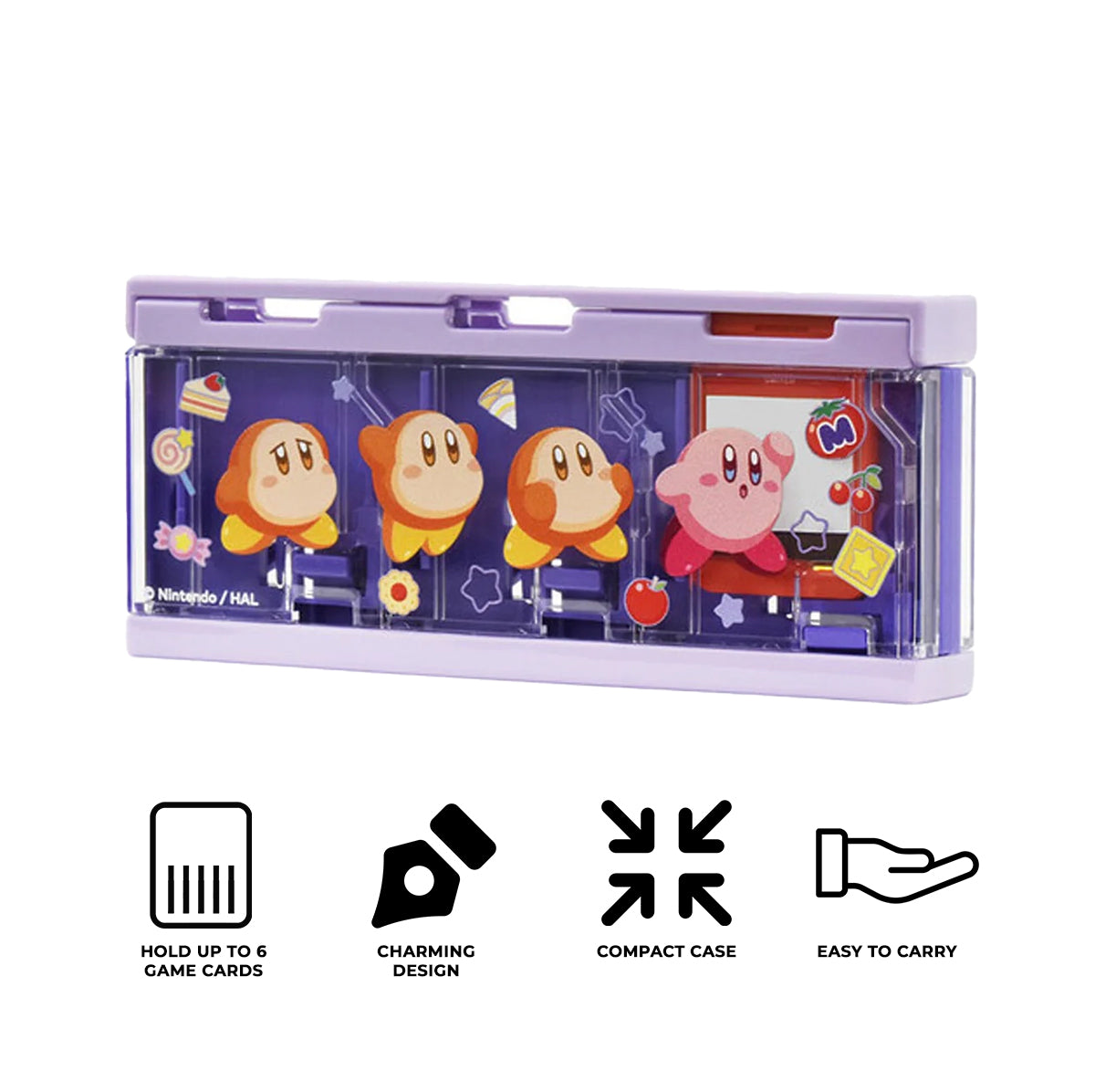 Hori Pop & Go Game Case for Nintendo Switch 2 (Kirby & Waddle Dee) (NSX-136A)