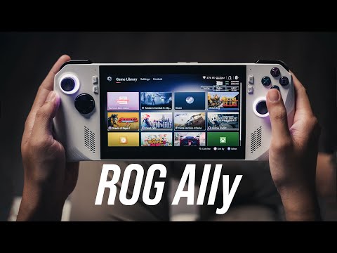ASUS ROG ALLY AMD Ryzen Z1 Extreme 16GB RAM + 512GB SSD 7" Touch Screen FHD 120HZ Gaming Handheld Console (White) (RC71L-NH001W)