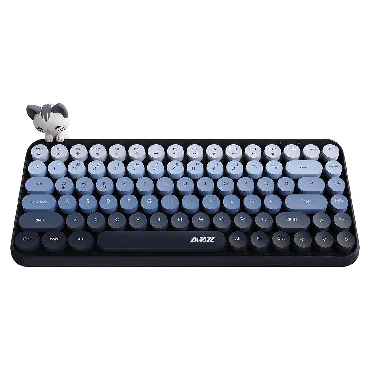 Ajazz 308I 84-Keys Bluetooth Wireless Membrane Keyboard (Mist Blue)