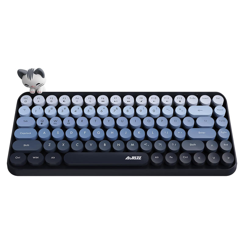 Ajazz 308I 84-Keys Bluetooth Wireless Membrane Keyboard (Mist Blue)