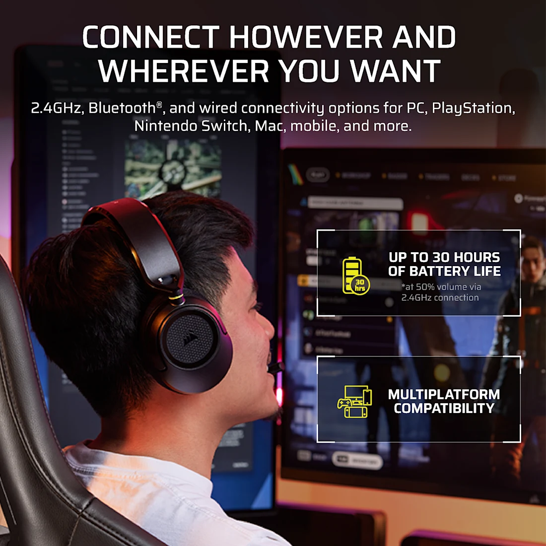Corsair HS35 v3 Wireless Gaming Headset