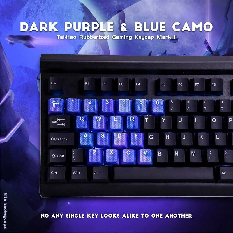 Taihao Rubber Double Shot Backlit Gaming Keycaps Set For Cherry MX Switch Type (23-Keys)