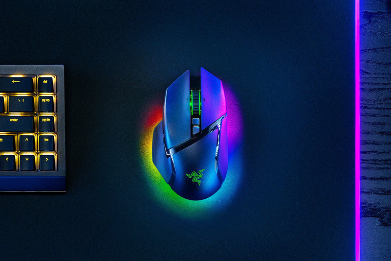 Razer Basilisk V3 Pro 35K Fully Customizable Wireless Ergonomic Gaming Mouse (Black, White)