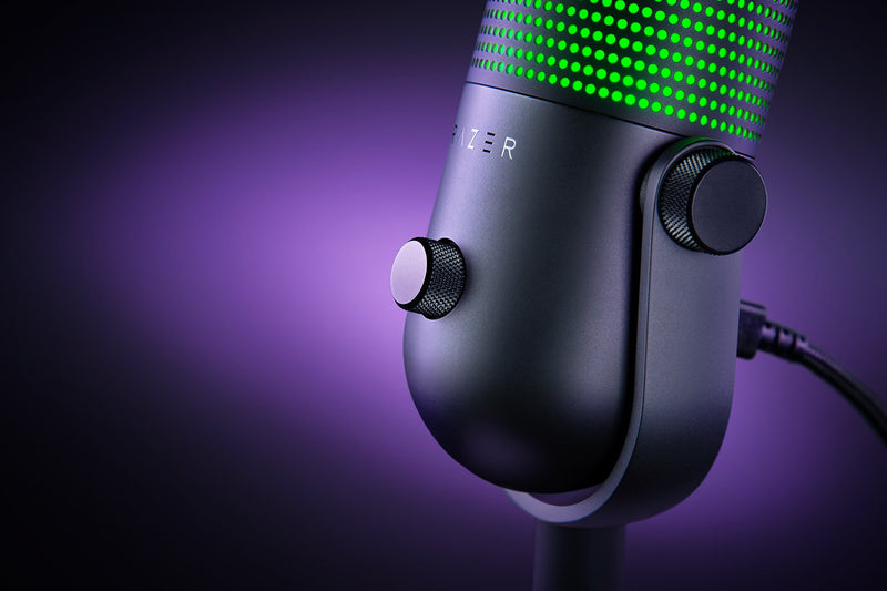 Razer Seiren V3 Chroma RGB USB Microphone With Tap to Mute Sensor (Bla