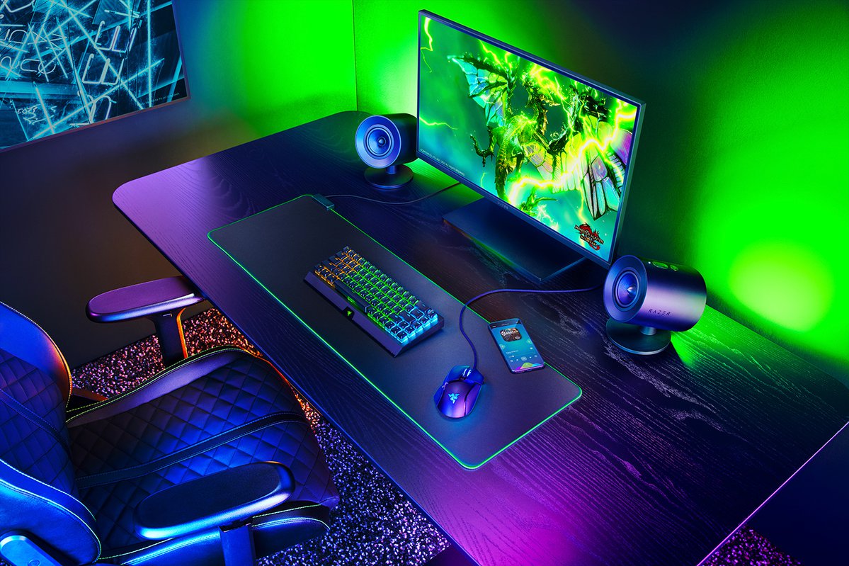 Razer Nommo V2 Full-Range 2.1 PC Gaming Speakers With Wired Subwoofer