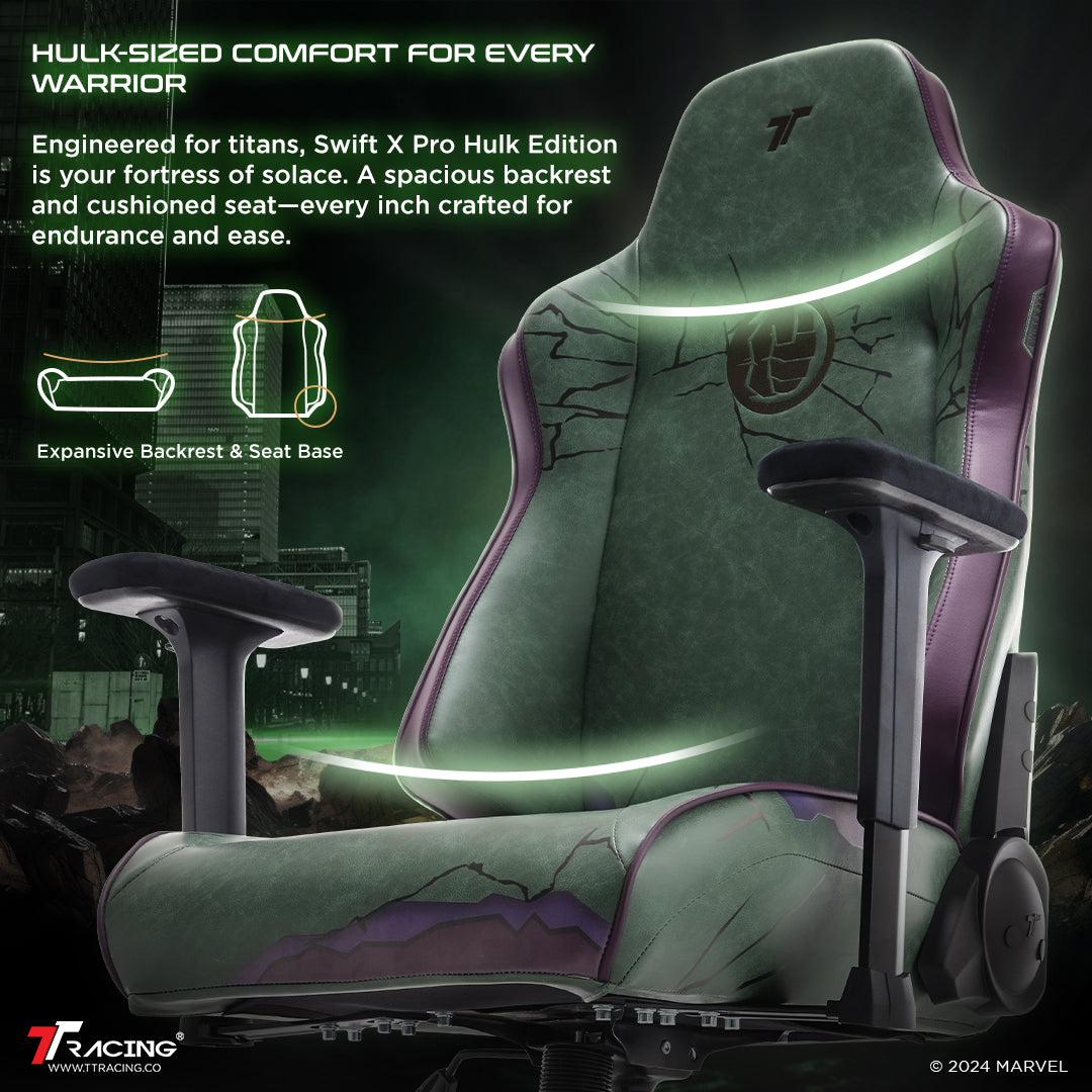 TTRacing Swift X Pro Gaming Chair - Hulk Edition | DataBlitz