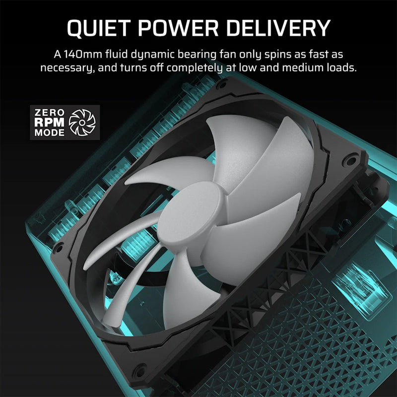 Corsair HXI Series HX1200i 1200W ATX Cybentics Platinum Ultra-Low Noise Fully Modular Power Supply (CP-9020307-NA)