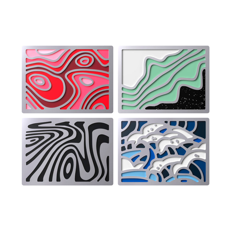 HyperX Badge Pack Gaming Keyboard Swappable Magnetic Badges (8-Bit, Abstract, Cute)