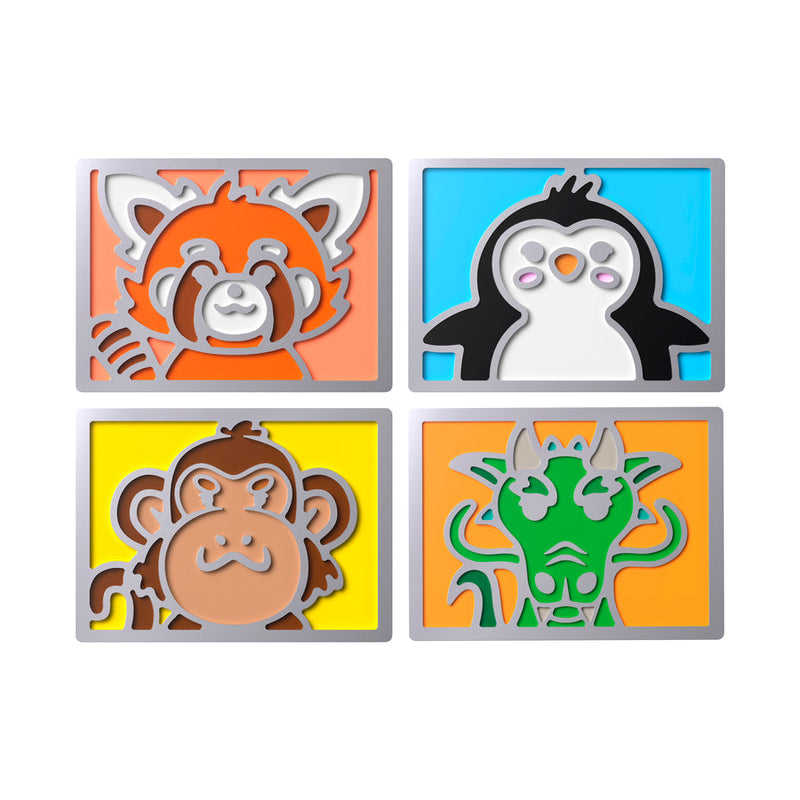 HyperX Badge Pack Gaming Keyboard Swappable Magnetic Badges (8-Bit, Abstract, Cute)