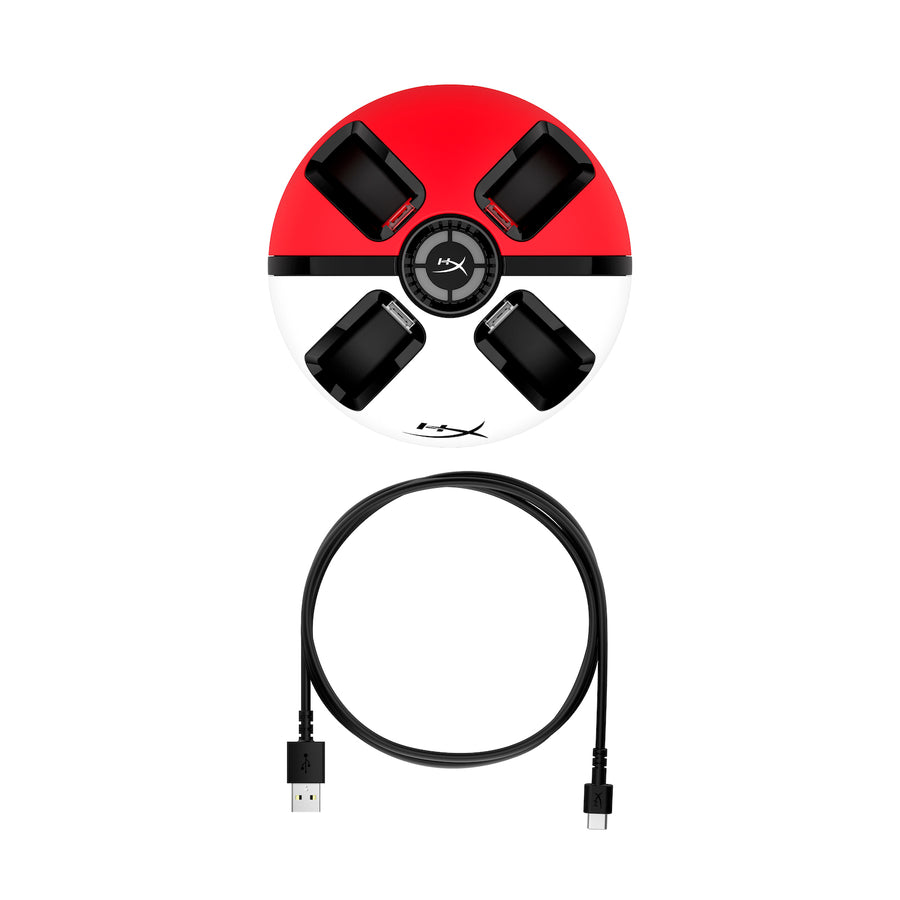 HyperX Chargeplay Quad 2 Joy-Con Charging Station (White-Red)