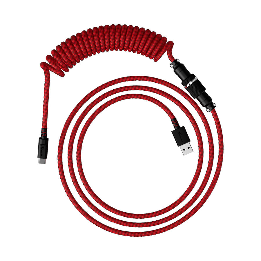 HyperX USB-C Coiled Cable (Red/Black)