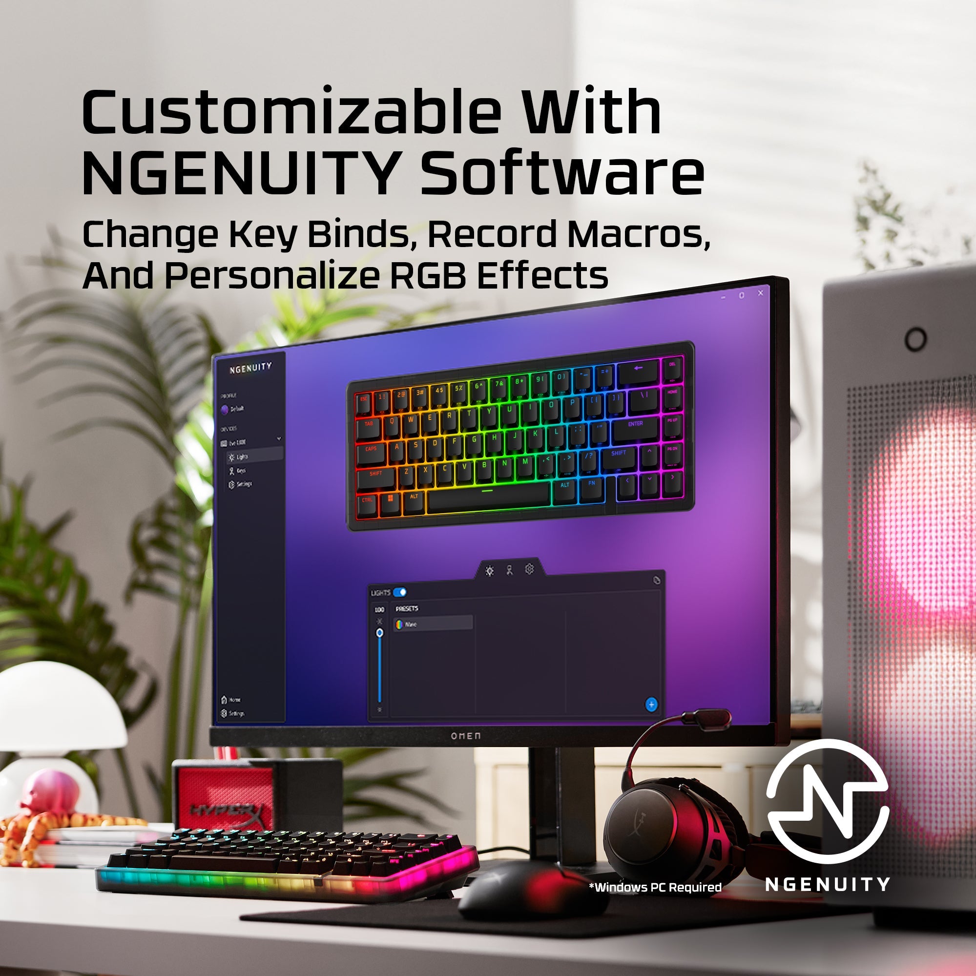 HyperX Origins 2 65 RGB Hot-Swappable Wired Mechanical Gaming Keyboard
