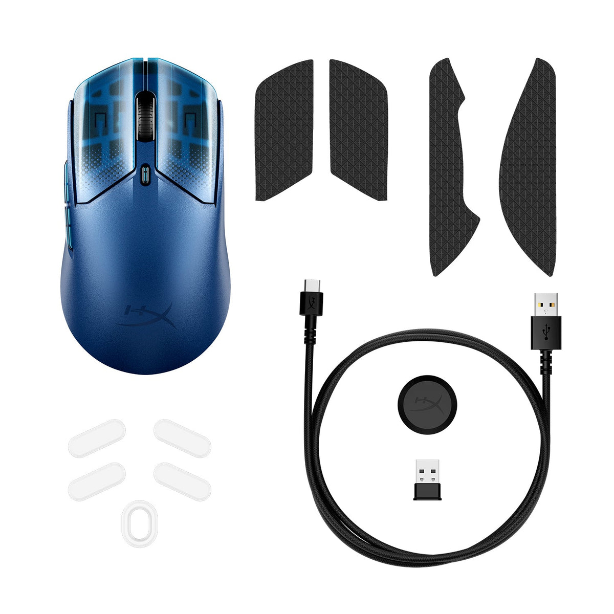HyperX Pulsefire Haste 2 S Wireless Gaming Mouse for PC/PS5/Xbox Series X/S (Silver, Navy) (9B002AA, 9B001AA)