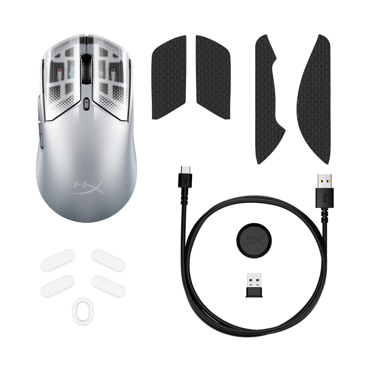 HyperX Pulsefire Haste 2 S Wireless Gaming Mouse for PC/PS5/Xbox Series X/S (Silver, Navy) (9B002AA, 9B001AA)
