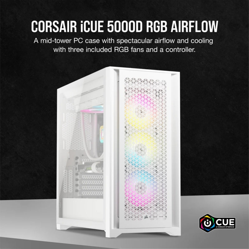 Corsair 5000D Airflow Tempered Glass Mid-Tower ATX PC Case -Black
