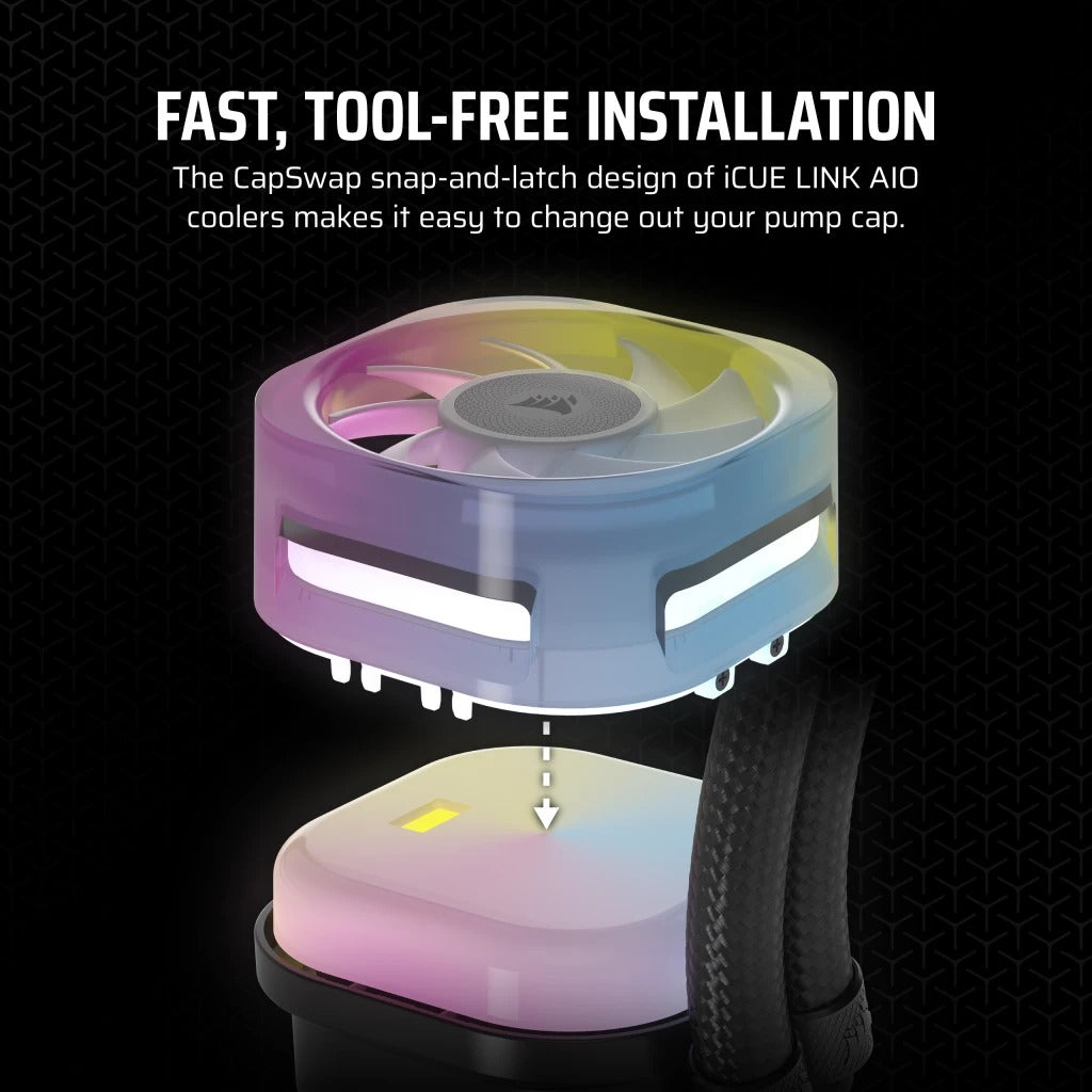 Home All products Corsair iCUE LINK Cap Swap AIO Module...