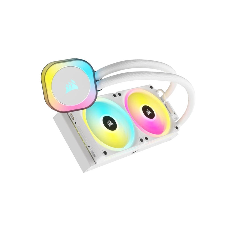 Corsair iCUE Link H100i RGB 240MM Liquid CPU Cooler (White)