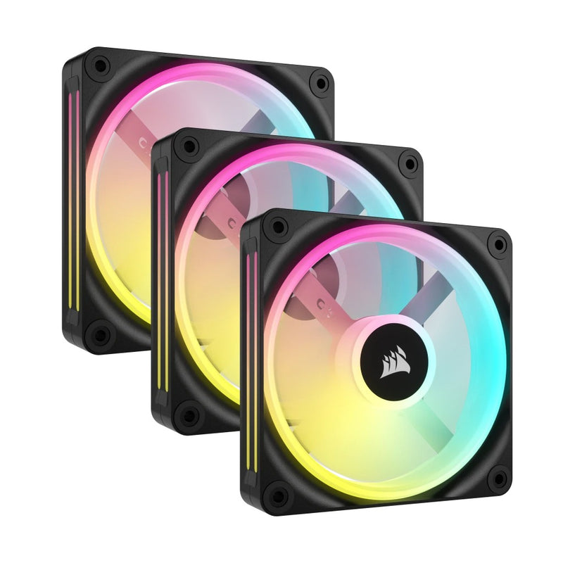 Corsair iCUE Link QX120 RGB 120mm PWM PC Fans Starter Kit With iCUE Link System Hub (Triple Pack)