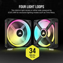 Corsair iCUE Link QX120 RGB 120mm PWM PC Fans Starter Kit With iCUE Link System Hub (Triple Pack)