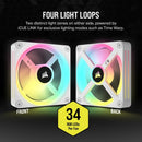 Corsair iCUE Link QX120 RGB 120MM PWM PC Fan Expansion Kit (White) (Single Pack)