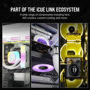 Corsair iCUE Link QX120 RGB 120mm PWM PC Fans Starter Kit With iCUE Link System Hub (Triple Pack)