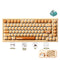 Akko x MonsGeek MG75W Bun Wonderland Dual-Mode Hot-Swappable Mechanical Keyboard (Akko V3 Piano Pro Switch, Akko Creamy Cyan Switch)