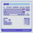 Keytok CTRL Semi-Transparent Keycap Set 117-Key (Purple)
