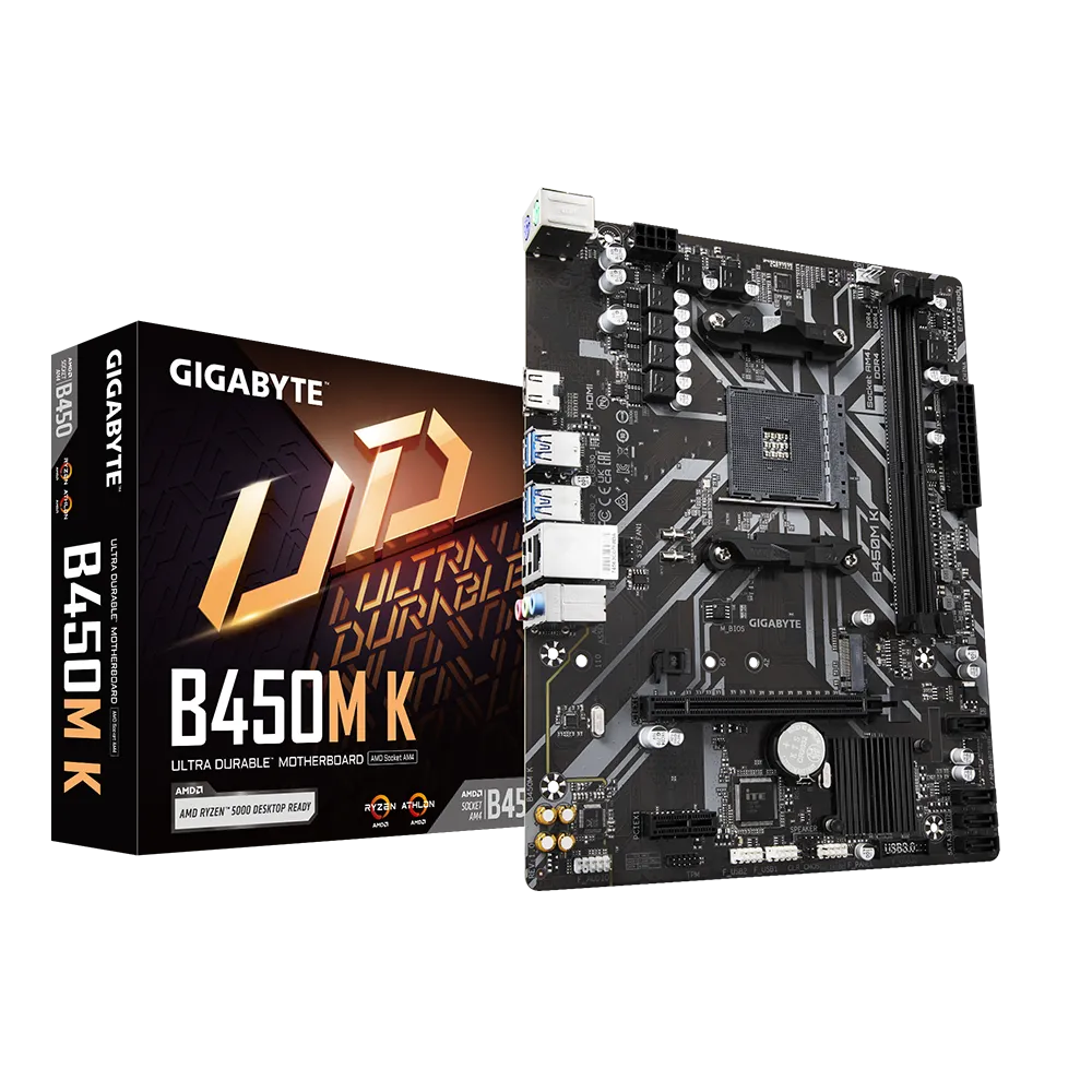Gigabyte B450M K Ultra Durable Motherboard