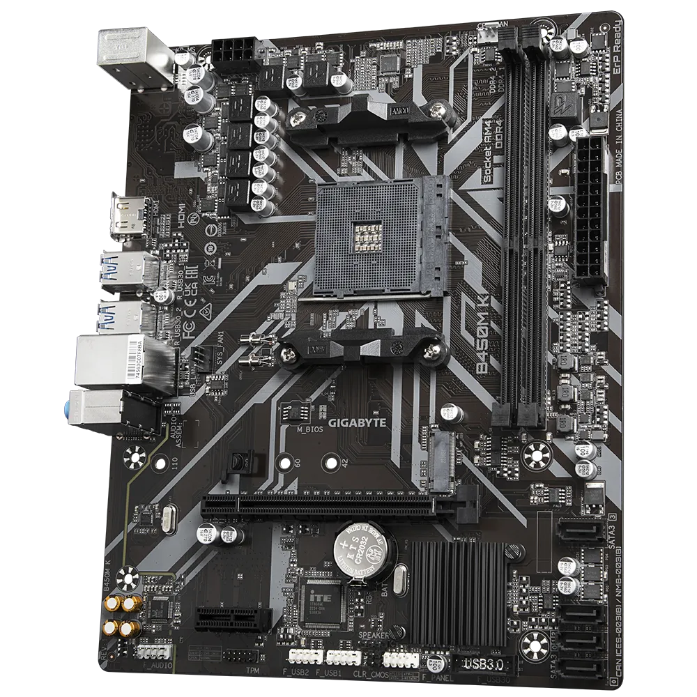 Gigabyte B450M K Ultra Durable Motherboard