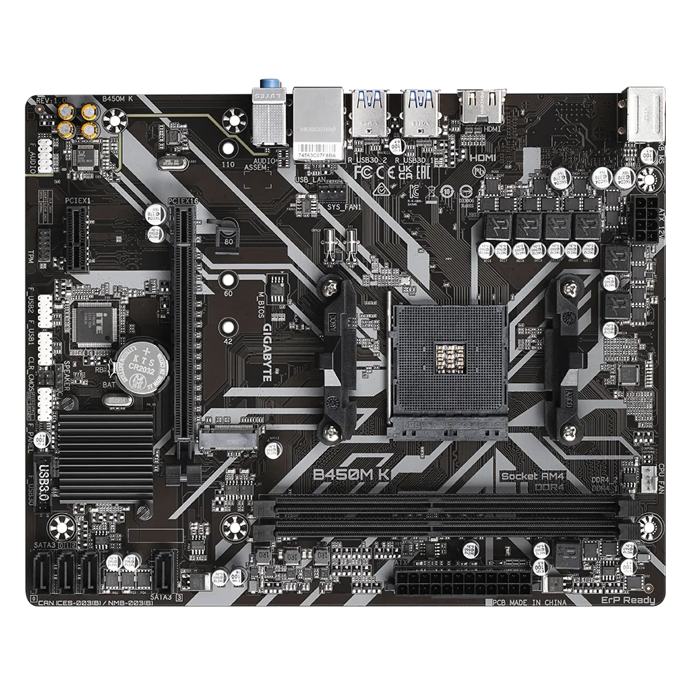 Gigabyte B450M K Ultra Durable Motherboard