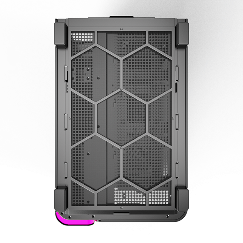 Montech King 95 Mid Tower PC Case (Black, White, Blue)