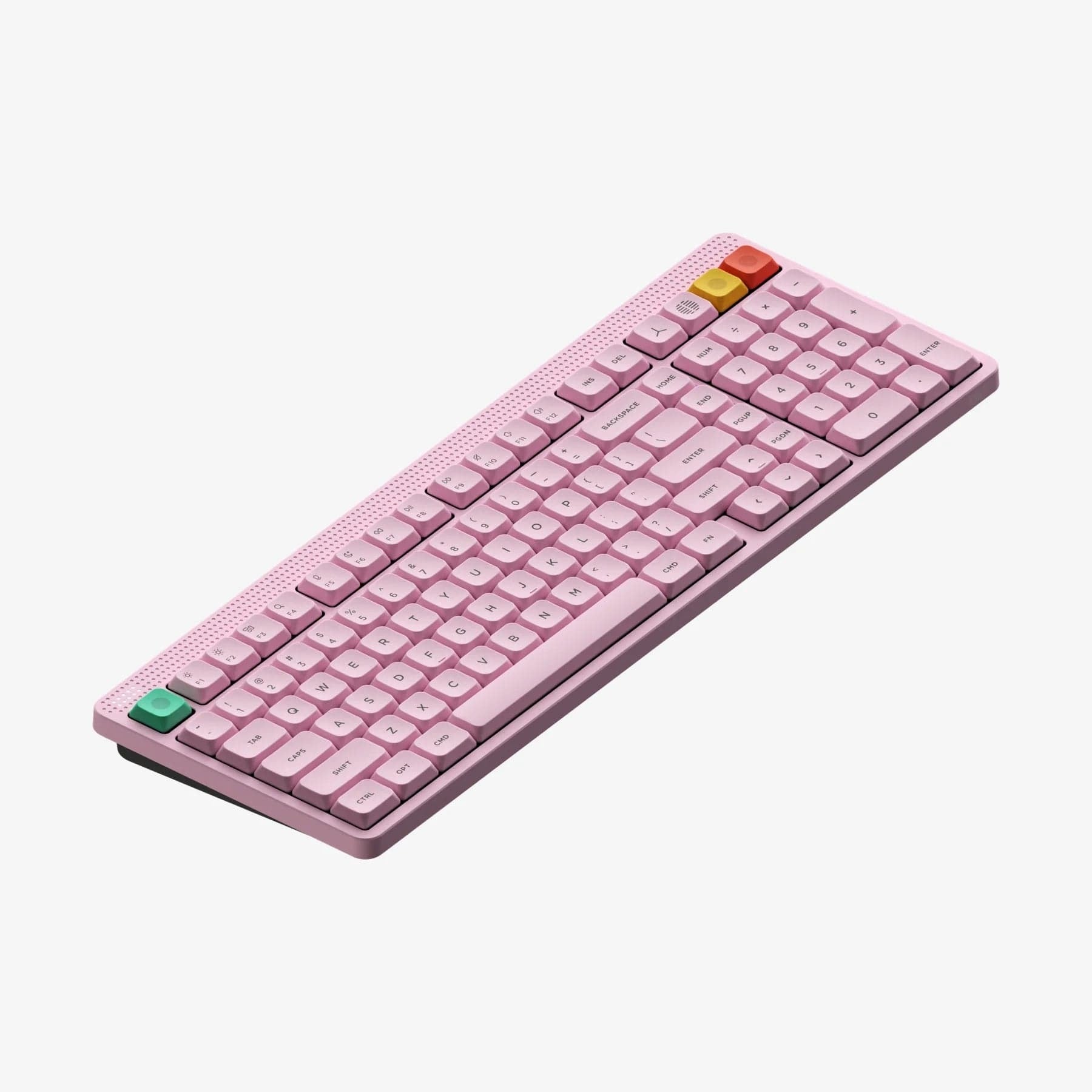 NuPhy Node100 Low-Profile Hot-Swappable Full-Size Wireless Mechanical Keyboard (Blush nano Switch)