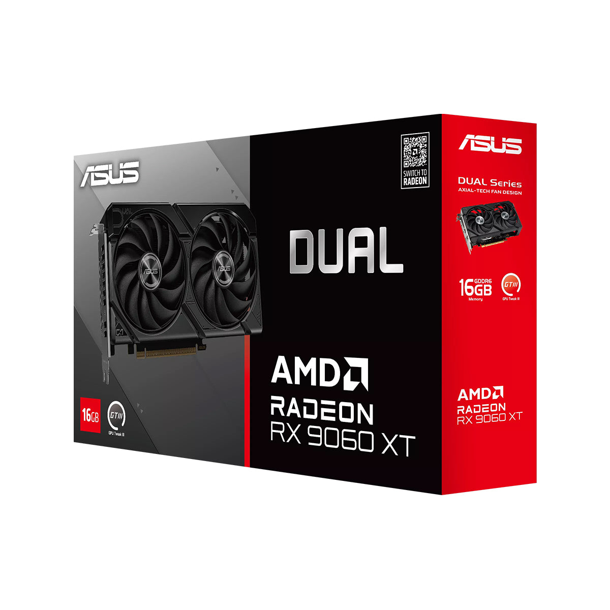 ASUS Dual AMD Radeon RX 9060 XT 16GB GDDR6 Graphics Card