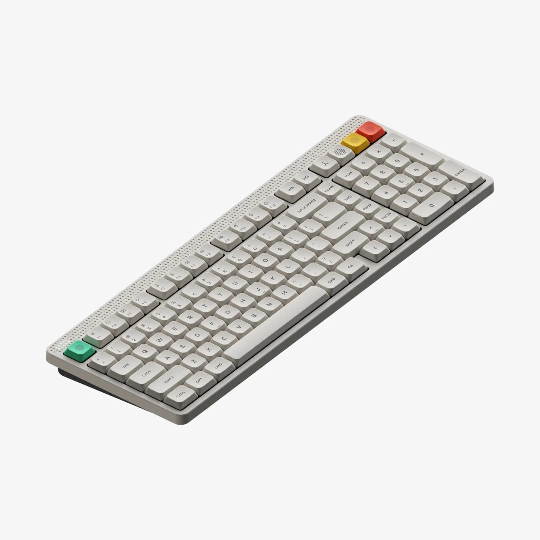 NuPhy Node100 Low-Profile Hot-Swappable Full-Size Wireless Mechanical Keyboard (Blush nano Switch)