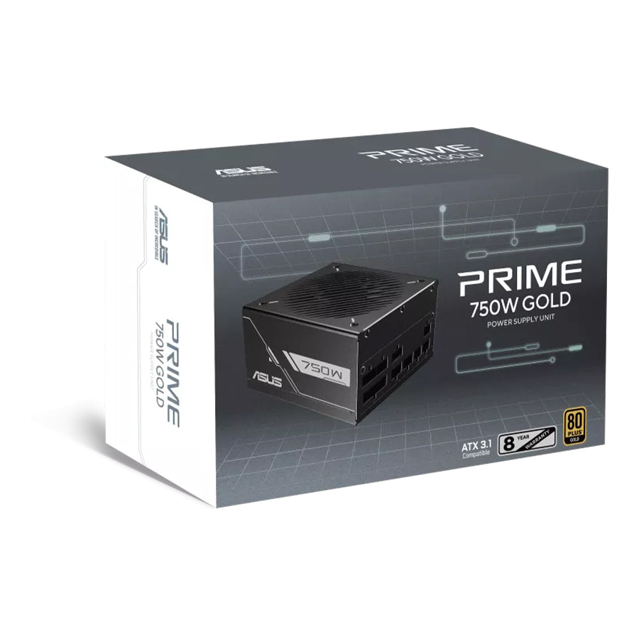 Asus Prime 750W ATX 3.1 80+ Gold Power Supply (Black Edition)
