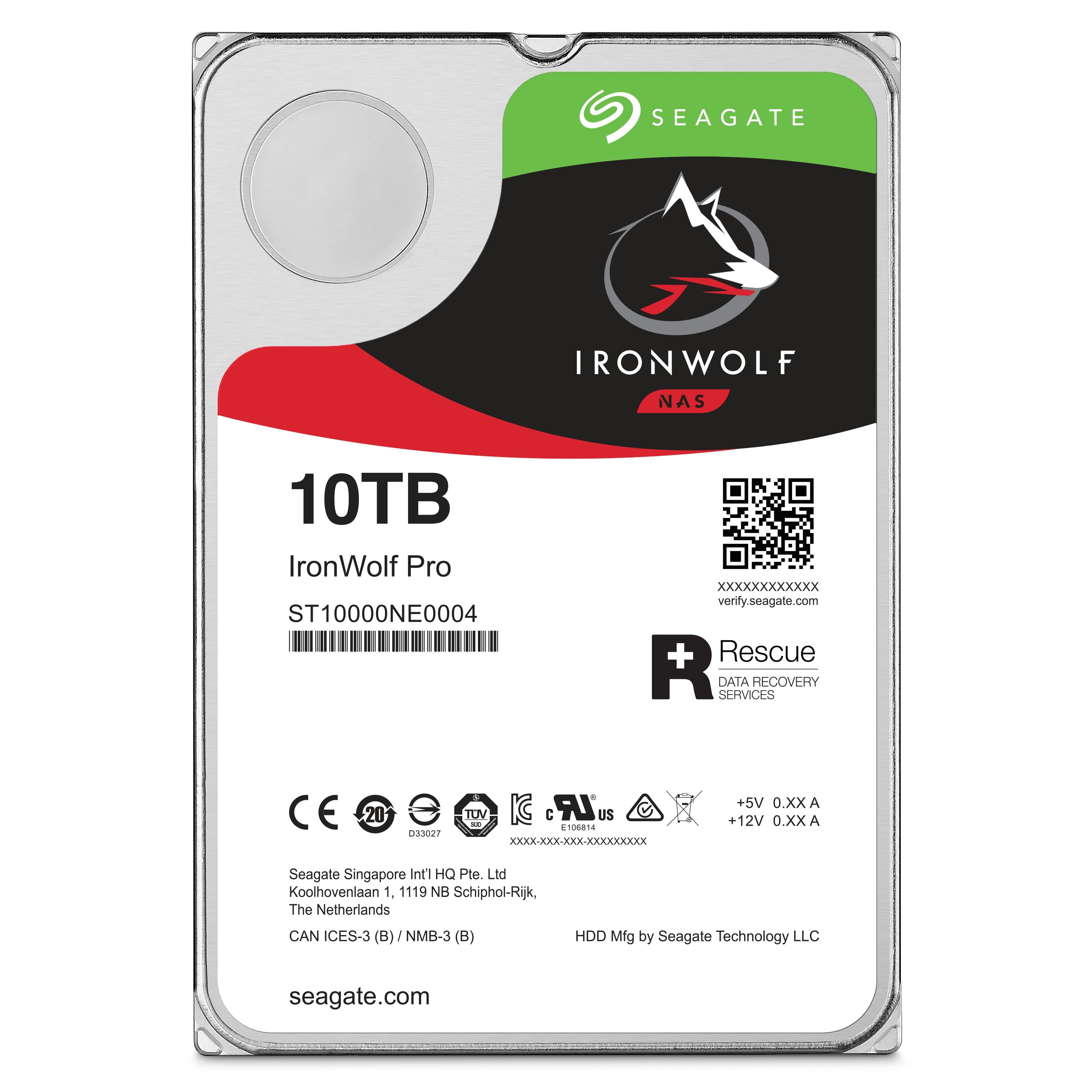Seagate IronWolf Pro NAS SATA 3.5-Inch 6GB/s 256MB Cache 7200 RPM Internal HDD (4TB, 6TB, 12TB, 24TB, 30TB)