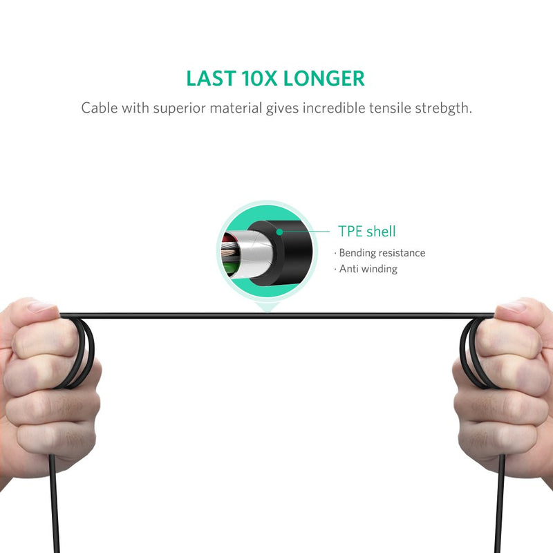 Ugreen USB-C 2.0 to USB-B 2.0 Printer Cable - 2m (US241/80811)
