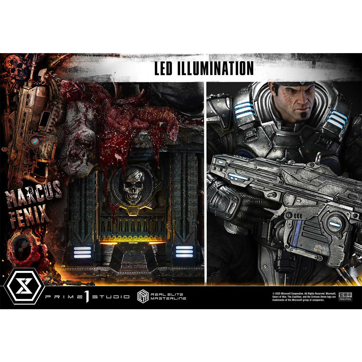 Real Elite Masterline Gears of War: Reloaded Marcus Fenix | DataBlitz